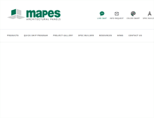 Tablet Screenshot of mapespanels.com